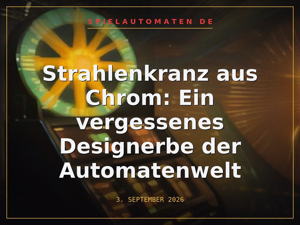 Strahlenkranz aus Chrom: Ein vergessenes Designerbe der Automatenwelt