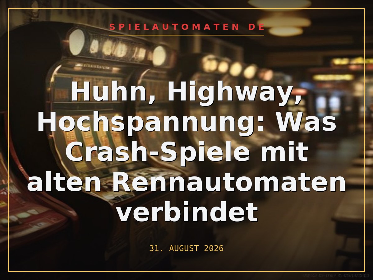 Huhn, Highway, Hochspannung: Was Crash-Spiele mit alten Rennautomaten verbindet