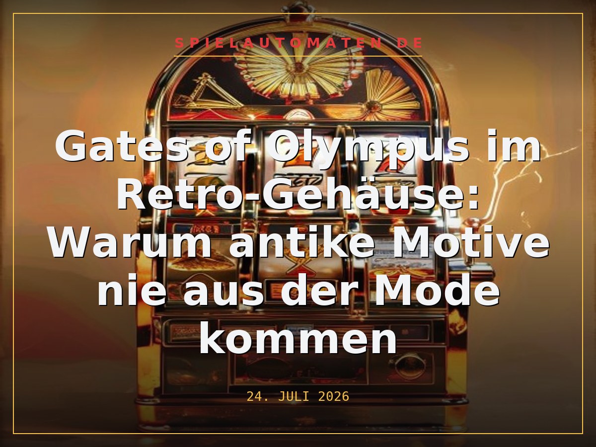 Gates of Olympus im Retro-Gehäuse: Warum antike Motive nie aus der Mode kommen